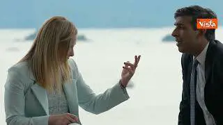 G7 in Giappone, bilaterale tra Meloni e Sunak. Le immagini