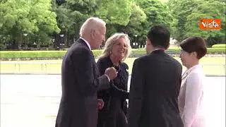 Biden con la moglie arriva a Hiroshima per la riunione del G7