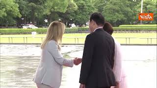 Meloni arriva alla riunione del G7 a Hiroshima