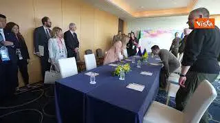 Zelensky al G20, ecco l'incontro con Meloni e l'abbraccio tra i due