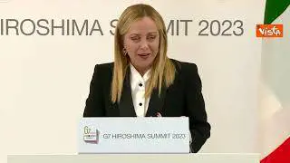 Meloni: Riportato dopo anni al G7 il tema dei fenomeni migratori