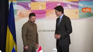Il Primo Ministro del Canada Trudeau incontra Zelensky al G7: Che bello vederti