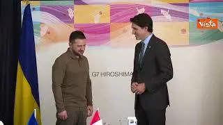 Il Primo Ministro del Canada Trudeau incontra Zelensky al G7: Che bello vederti