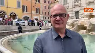 Gualtieri mostra Fontana Trevi dopo blitz ambientalisti: “Butteremo litri d'acqua, no a lotta così”