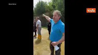 Meloni nelle zone alluvionate, il video di un cittadino a Ghibullo, Ravenna