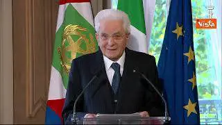Mattarella: Costituzione sbarra la strada a nefaste idee di supremazia della razza