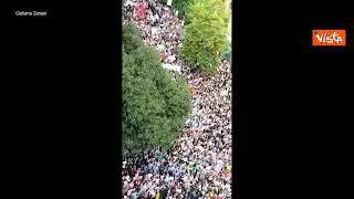 Cerimonia in memoria delle strage di Capaci, migliaia di persone a Palermo. Le immagini dall'alto