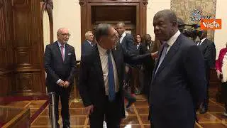 La Russa riceve il Presidente della Repubblica dell'Angola a Palazzo Giustiniani