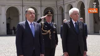 Mattarella riceve il Presidente della Repubblica dell'Albania