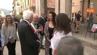 "Grazie Presidente", bagno di folla per Mattarella a Modigliana