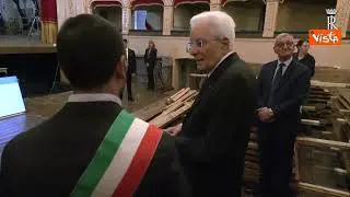 Alluvione Emilia, Mattarella al teatro di Lugo, salvato dagli abbonati