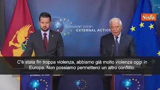 Borrell: "Non possiamo permetterci un'altra guerra"