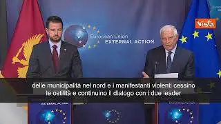 Borrell: "Pristina cessi le operazioni di polizia nel nord"