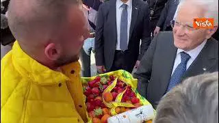 Mattarella riceve omaggio da Coldiretti a Ravenna: "Vostri prodotti irrinunciabili per l'Italia"