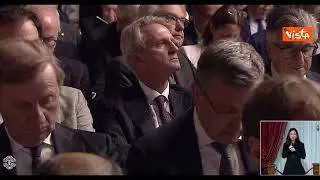 Bankitalia, Draghi in prima fila alle Considerazioni Finali di Visco