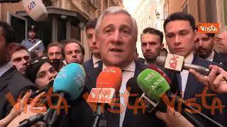 Tajani: "Pizzo di Stato? Era parte di un discorso pubblico che diceva cose diverse"