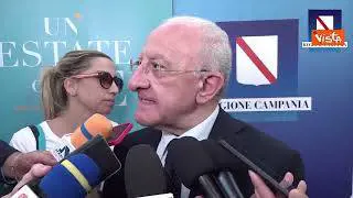 Pnrr, De Luca: "Fitto e il Vesuvio i più grandi produttori di fumo al mondo"