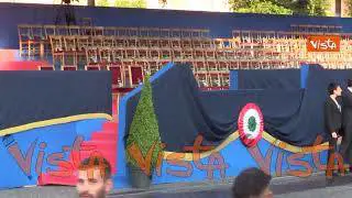 A Via dei Fori Imperiali tutto pronto per la parata del Due giugno
