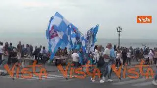 Scudetto Napoli, ecco i tifosi sul lungomare
