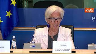 Lagarde (Bce): Pressioni inflazionistiche restano alte
