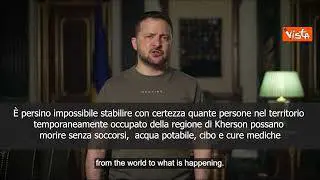 Zelensky: Situazione catastrofica nei territori occupati nella regione di Kherson