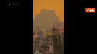 Incendi in Canada, il cielo di New York si tinge di arancione per i fumi