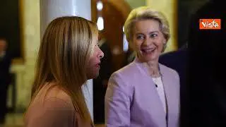 Meloni, von der Leyen e Rutte in Tunisia