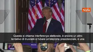 Trump: "Biden è corrotto, persecuzione giudiziaria nei miei confronti"