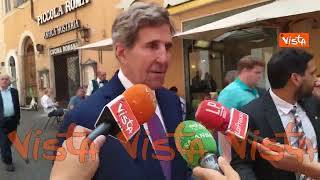 Transizione ecologica, Kerry: "Governo italiano attento, ma serve accelerare"