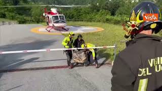 Vigili del Fuoco salvano escursionista e il suo cane a Cabella Ligure