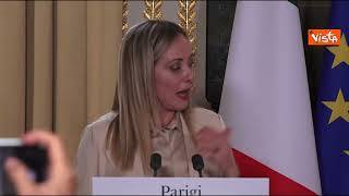 Francia-Italia, Meloni: "Condividiamo che transizione sia compatibile con sviluppo e sostenibile"