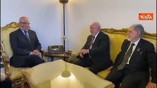 Ecco l'incontro tra il sindaco di Roma Gualtieri e Lula