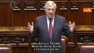 "Grazie Presidente Berlusconi", Tajani ricorda il leader di Forza Italia alla Camera