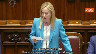 Meloni: Continuare con sostegno all'Ucraina, senza aiuti sarebbe in vigore la legge del più forte