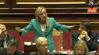 Meloni all'opposizione: Grave evocare interventi esterni perchè non si è in grado di battere Governo