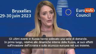 Metsola: Putin è più debole e Ucraina reagisce efficacemente