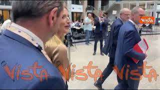 Metsola arriva in conferenza stampa dopo il Consiglio europeo