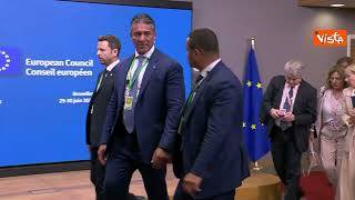 Consiglio europeo, l'uscita di Meloni al termine della riunione