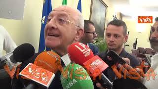De Luca: L'unico che ha posizione critica su Pd viene aggredito, ma tempo cialtronerie è finito