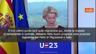 Von der Leyen: Patto migranti entro questo mandato