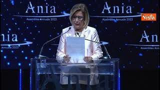 Assemblea Ania, la presidente Farina legge il messaggio di Mattarella