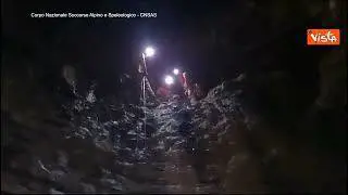 Tratta in salvo la donna bloccata da domenica in una grotta di Fonteno, a Bergamo
