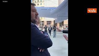 Nuova linea M4 a Milano, il viaggio inaugurale di Salvini in metro