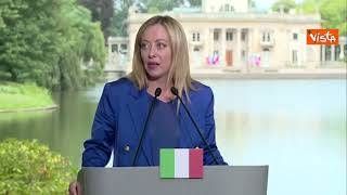 Guerra Ucraina, Meloni: "Condizioni di sicurezza unico modo per pace giusta e duratura"