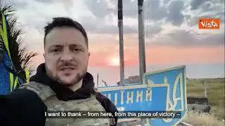 500 giorni di guerra in Ucraina, Zelensky sull'isola dei serpenti