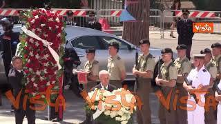 L'arrivo del feretro di Forlani alla Basilica dei Santi Pietro e Paolo per i funerali di Stato