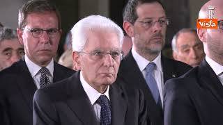 Mattarella ai funerali di Stato di Forlani
