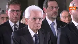 Mattarella ai funerali di Stato di Forlani