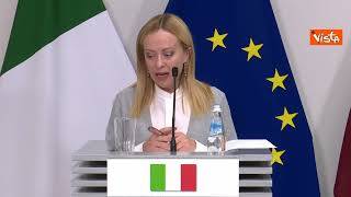 Meloni: "Sostenibilità ambientale deve andare di pari passo con sostenibilità sociale ed economica"