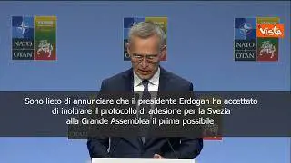 Stoltenberg: Svezia presto nella Nato, trovato l'accordo